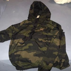 Pink rain jacket